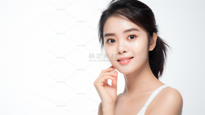 美容护肤模特人像图片