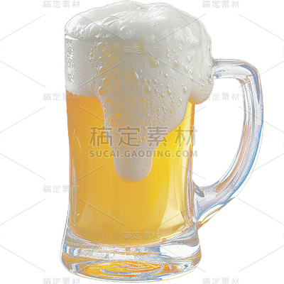 特效通用泡沫啤酒元素素材