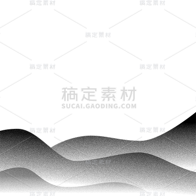 常规肌理点状渐变山川元素素材