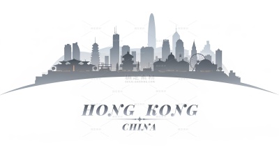 常规内容-建筑系列扁平风矢量香港城市建筑