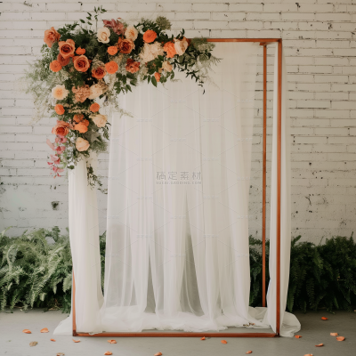 insMind Simple Space Background Curtains