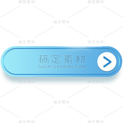边框通用拟物立体箭头按钮套系贴纸元素素材
