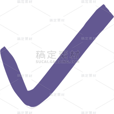 马克笔涂鸦手帐风简单标记打勾勾选标记贴纸