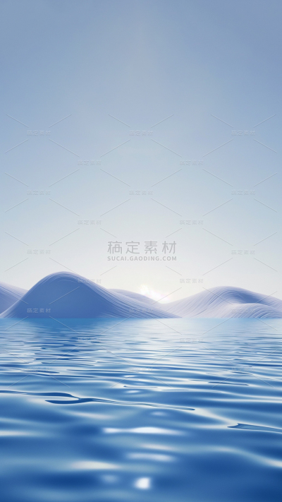 风光通用实景天空海面山背景图片素材