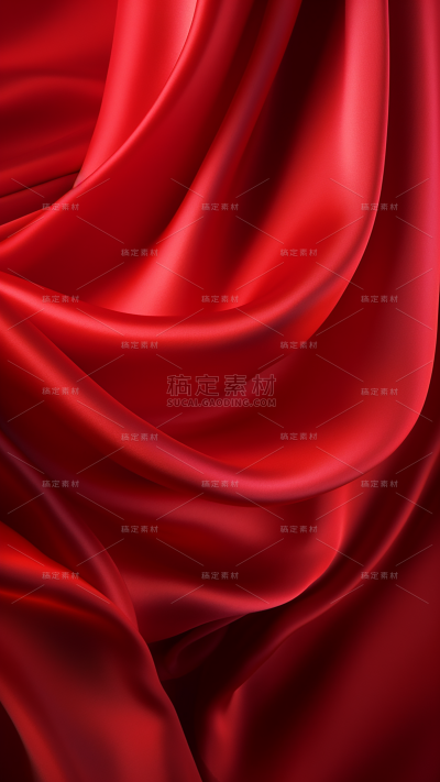 背景通用红色绸带背景场景图片素材