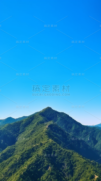 山峰山脉山林山顶自然风景