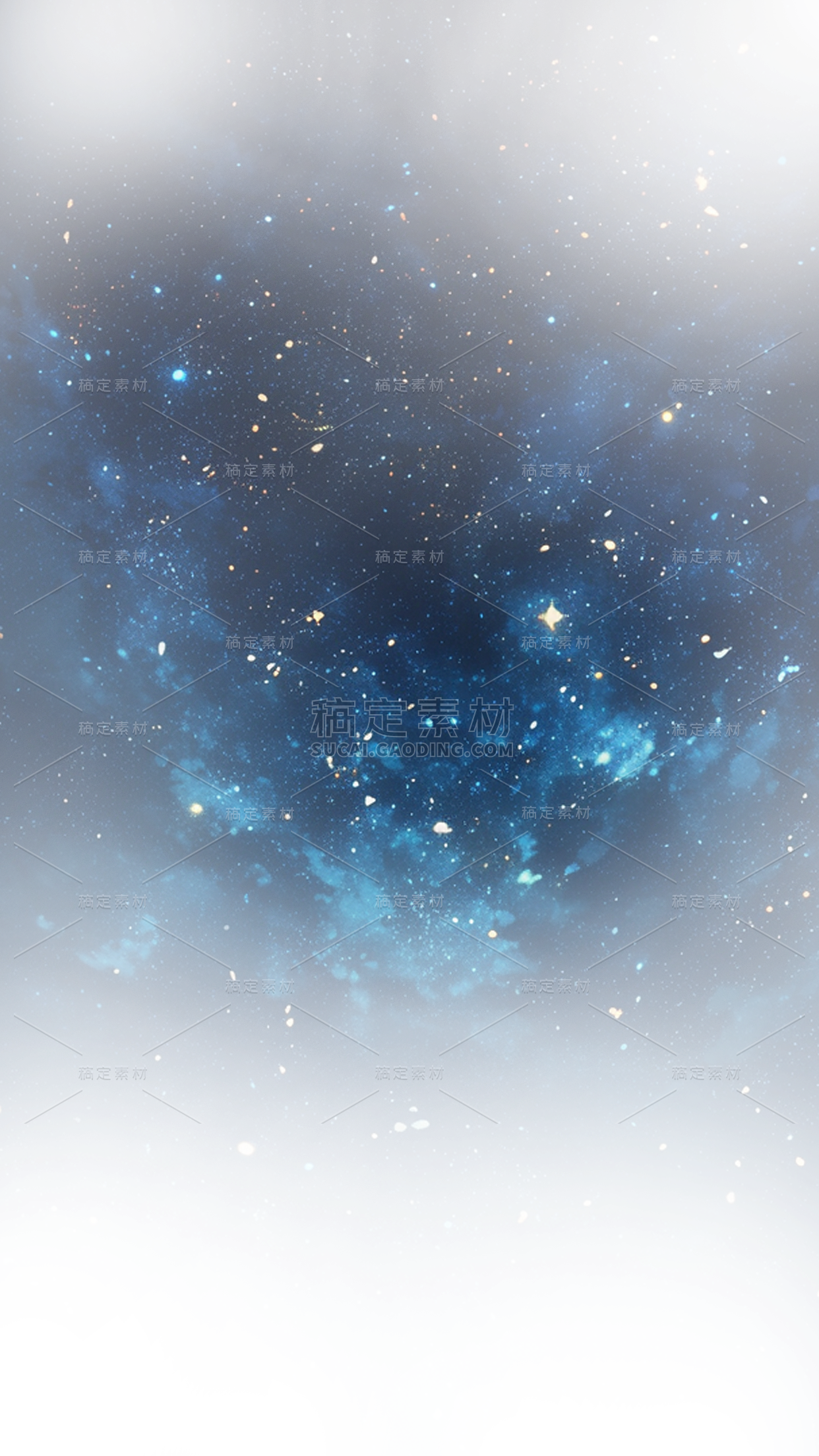 风光实景渐变星空银河元素素材