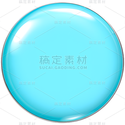 通用基础蓝色按钮免抠元素
