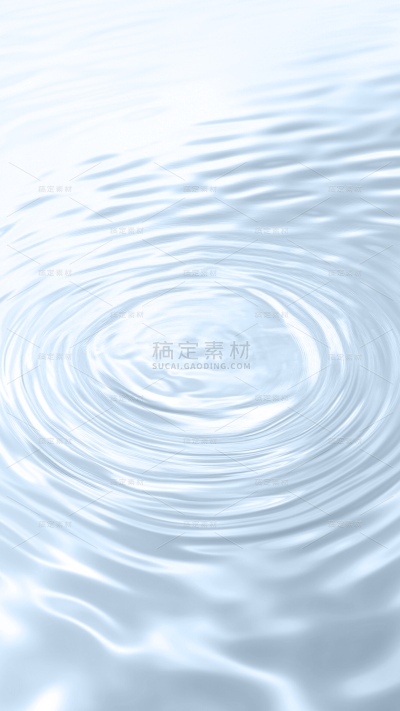 美妆系列清透感水面波纹背景图