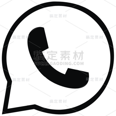 图标系列矢量简约手机拨号功能图标（td）