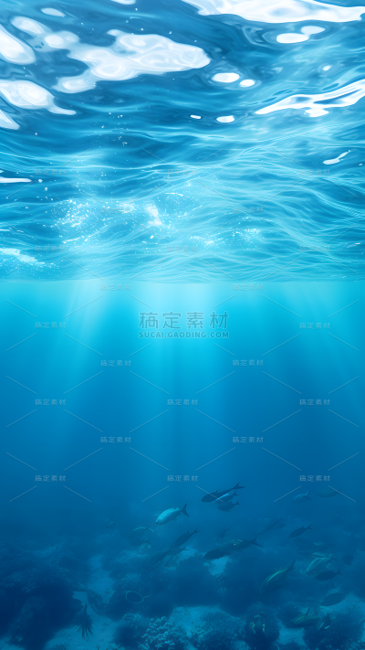 水下海洋背景
