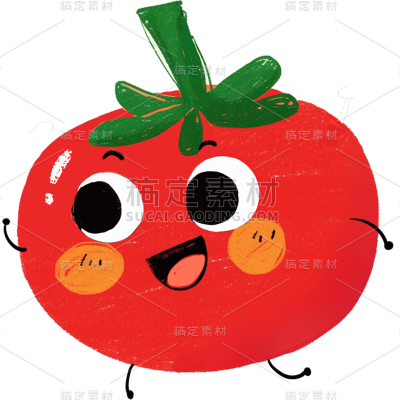 果蔬通用涂鸦插画拟人蔬菜元素