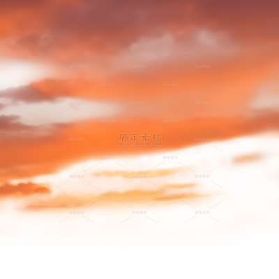 风光系列写实夕阳天空云彩元素