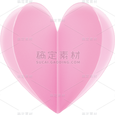 3D立体C4D装饰爱心元素素材