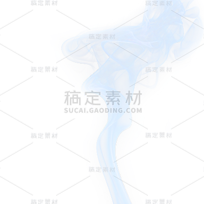 写实烟雾蓝色有色气体元素贴纸