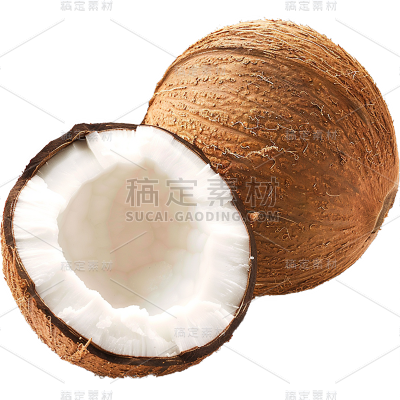 夏季果蔬系列实景多个椰子通用元素素材