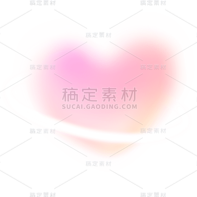 感恩节弥散风渐变爱心装饰元素