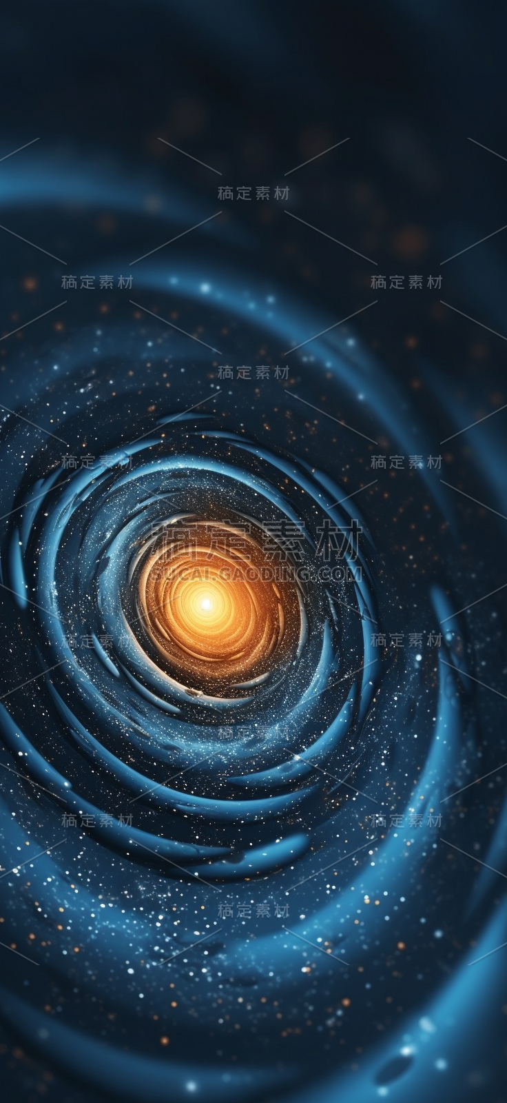 宇宙环形运动的恒星背景。网络未来科技
