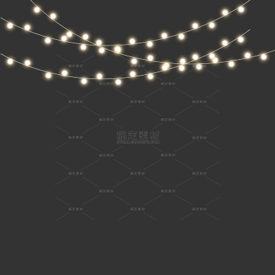 特效系列温馨感暖黄色灯光灯带贴纸（td）