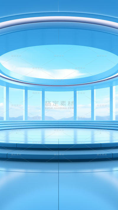 3D立体三维空间科技背景