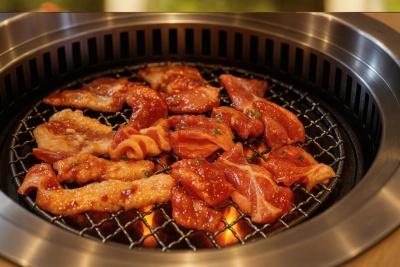 常规内容-美食系列烧烤烤肉背景