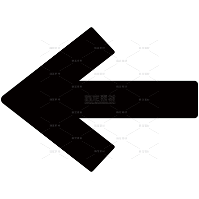 图标系列装饰系列矢量黑色向左箭头图标（td）