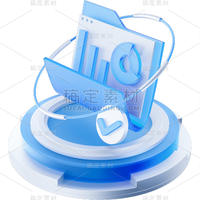 互联网商务企业科技微软风科技3D立体C4D组合元素