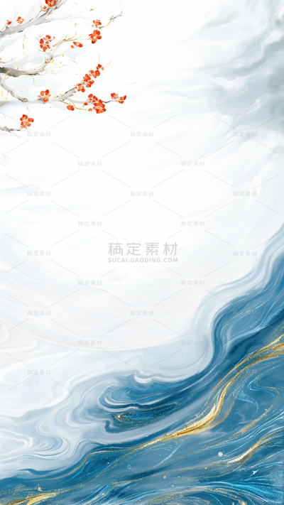 冬天冬季立冬国风抽象背景