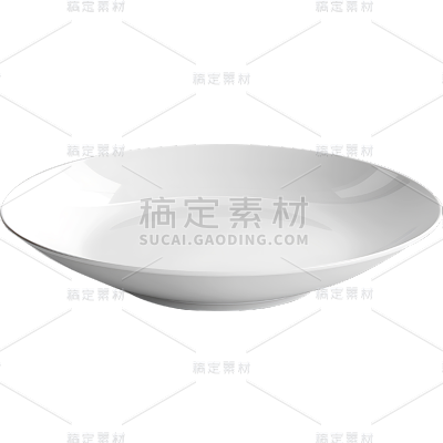 家居系列-通用-白色宽边盘子贴纸 