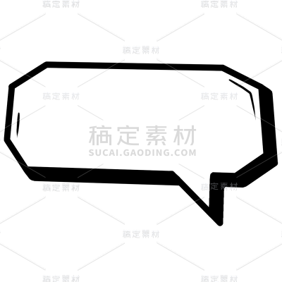 卡通手绘涂鸦气泡框聊天框文本框对话框