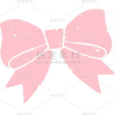 装饰通用插画肌理蝴蝶结元素素材