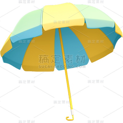 夏天夏日3D卡通感通用伞遮阳伞