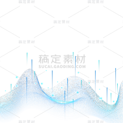 通用科技风线条光效线条元素