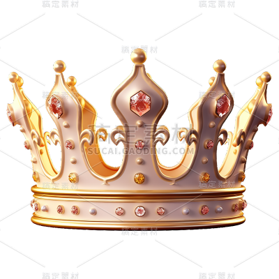 3D立体华丽皇冠免抠元素