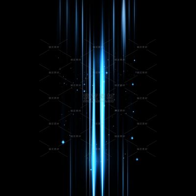 特效系列科技感蓝色光线光束