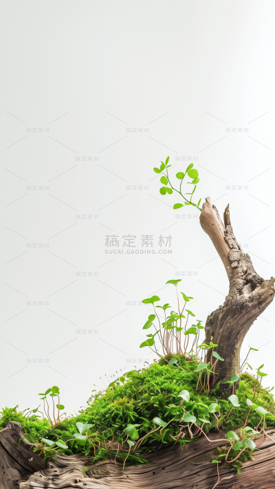 风光系列实景木头造景通用背景素材