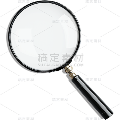 图标系列-通用-写实放大镜贴纸