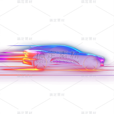 交通系列科技感抽象速度车