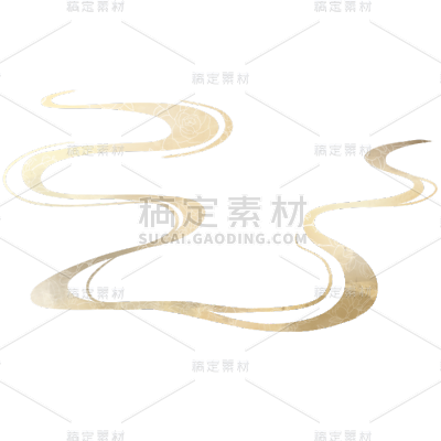 通用中国风中式鎏金祥云元素素材
