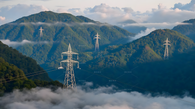 风光系列实景青山云层信号塔（td）