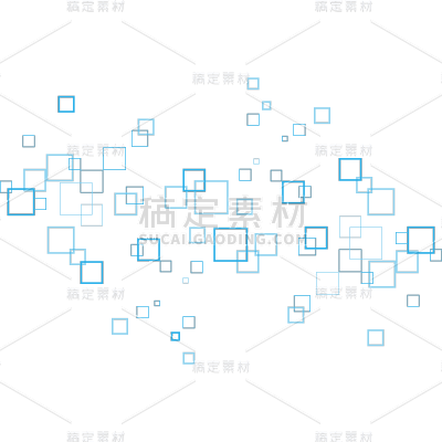 通用元素科技感科技风蓝色方块元素