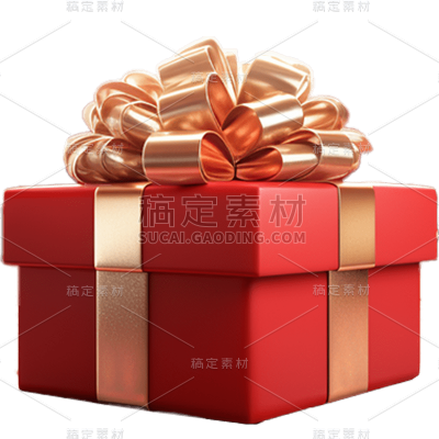 3D彩色礼盒贴纸
