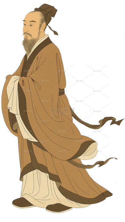 中国风系列古代水墨工笔画人物