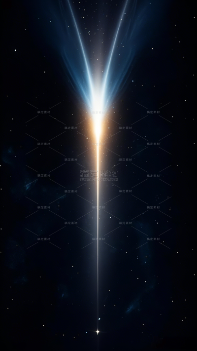 特效系列未来感一字型激光扇形拖尾星空背景