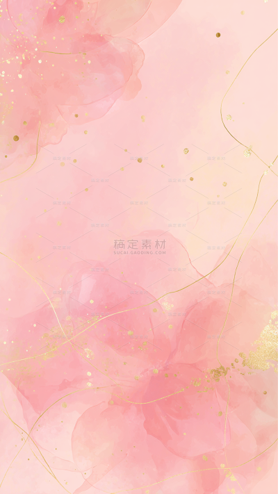 背景系列水彩风渐变花瓣纹理背景（td）