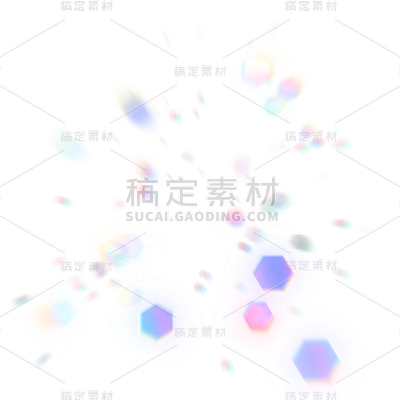 彩色光斑光效免抠元素