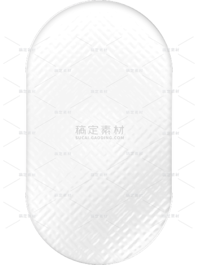 通用简约圆角半透明白色肌理玻璃边框素材
