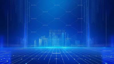 科技风系列科技城市-城市组合通用背景素材