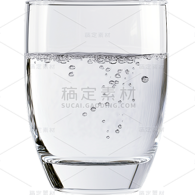 家居系列-通用-写实装水矮玻璃杯贴纸