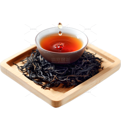饮品系列写实红茶茶叶茶杯组合-贴纸 